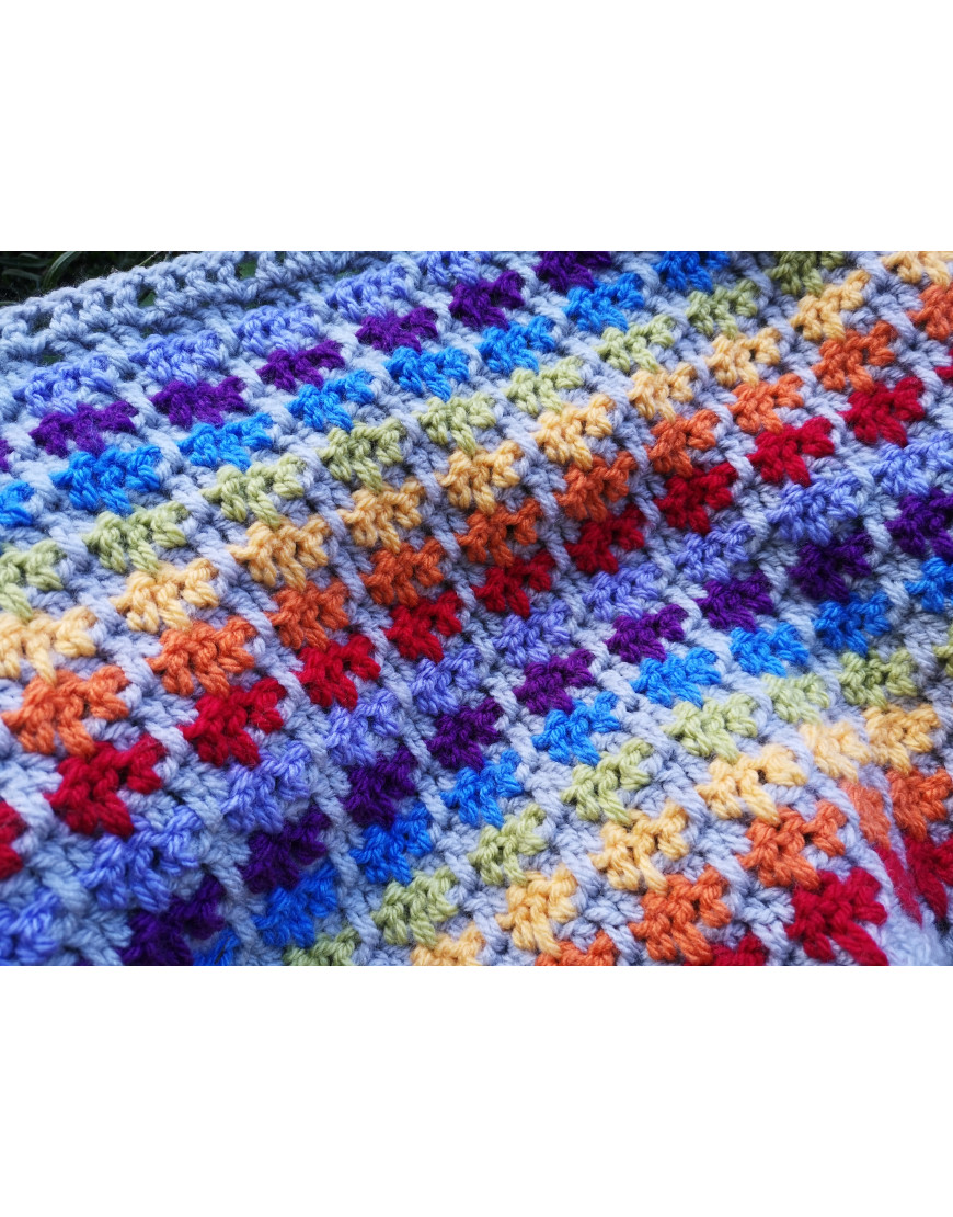 Aran Striped Crocheted Blanket Kit