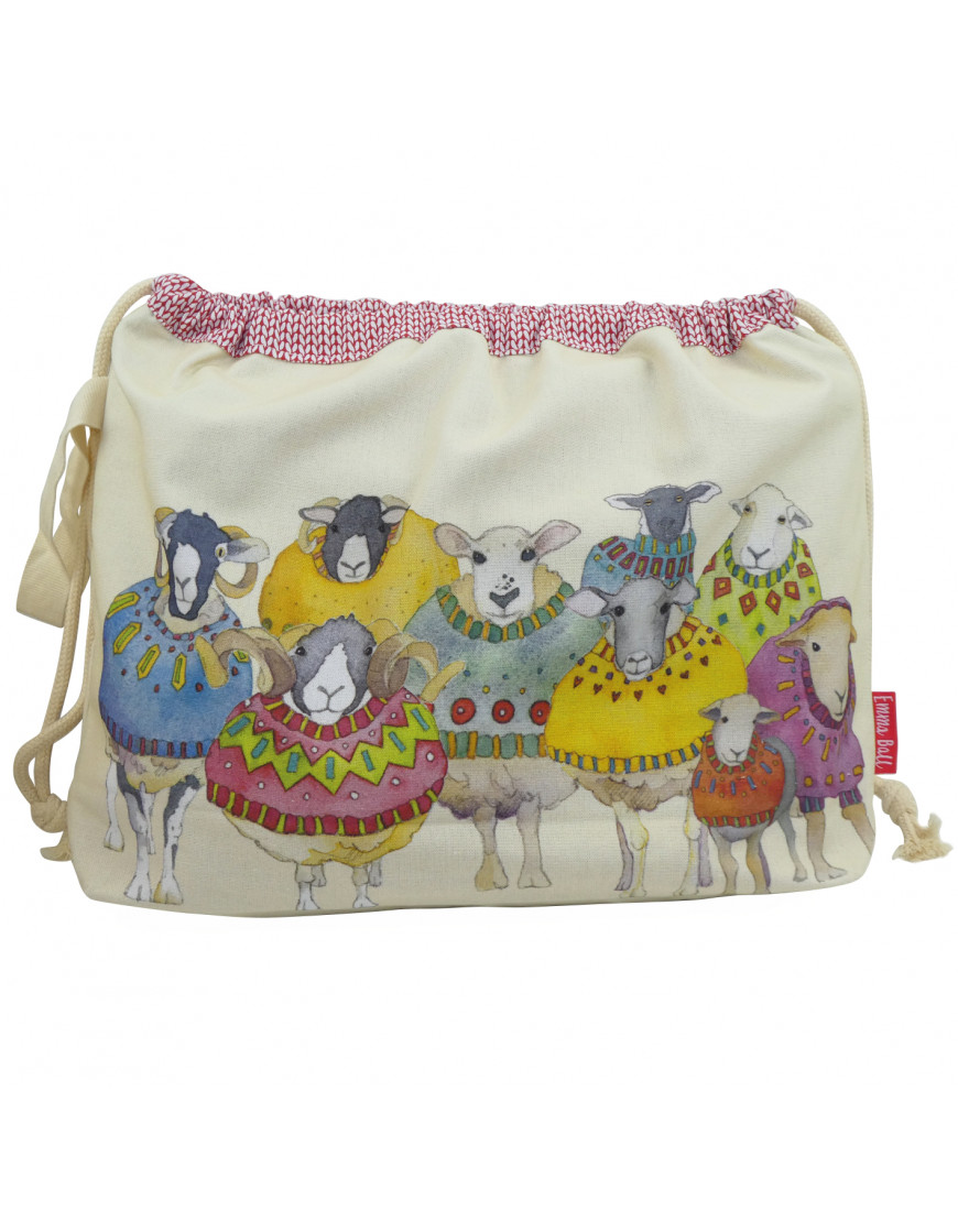Emma Ball Drawstring Sheep in Sweaters DRAW11