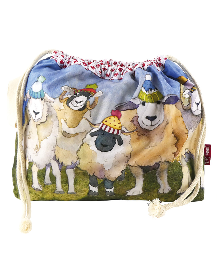 Emma Ball Drawstring Happy Sheep DRAW24
