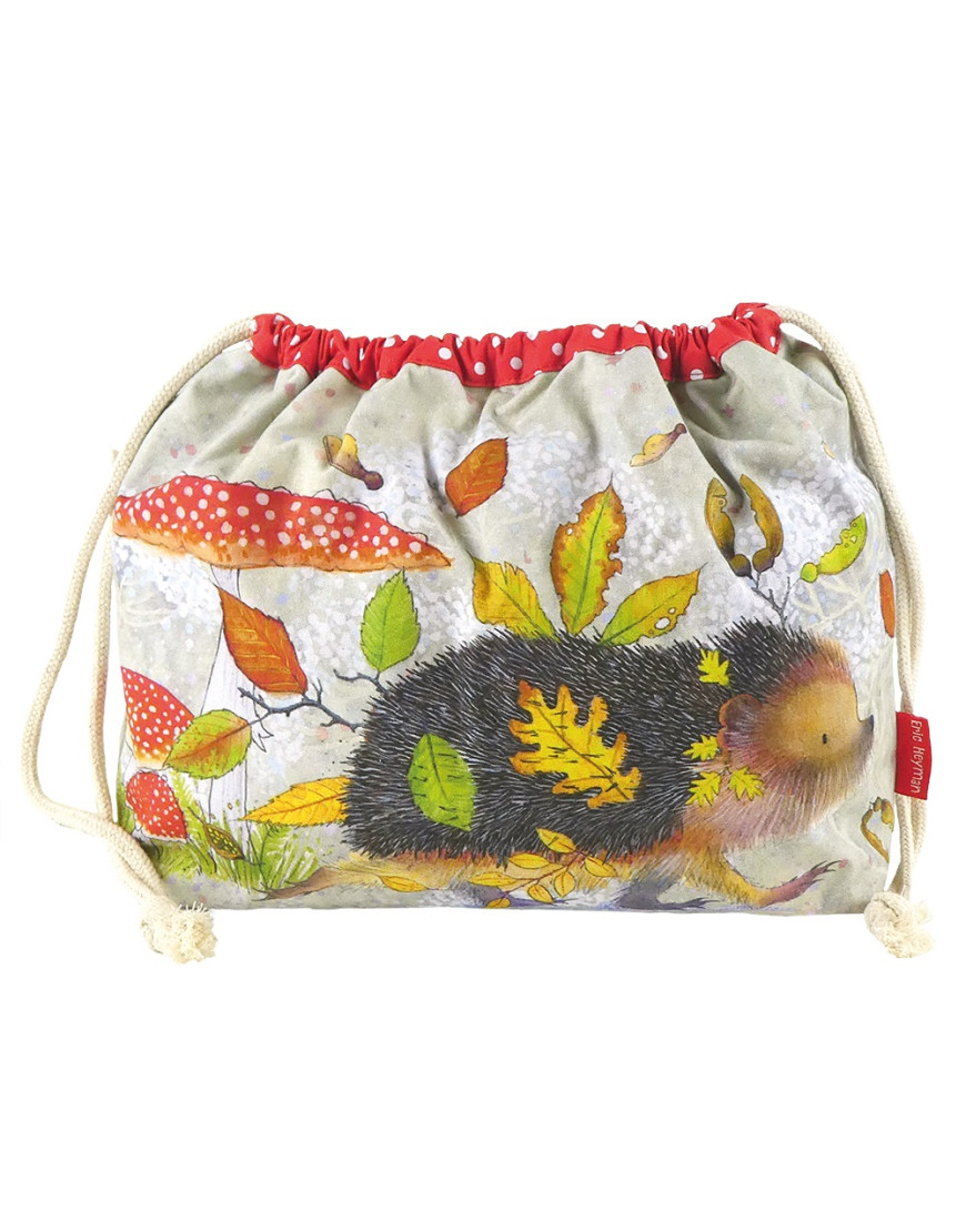 Emma Ball Drawstring Bag Hedgehog DRAW26
