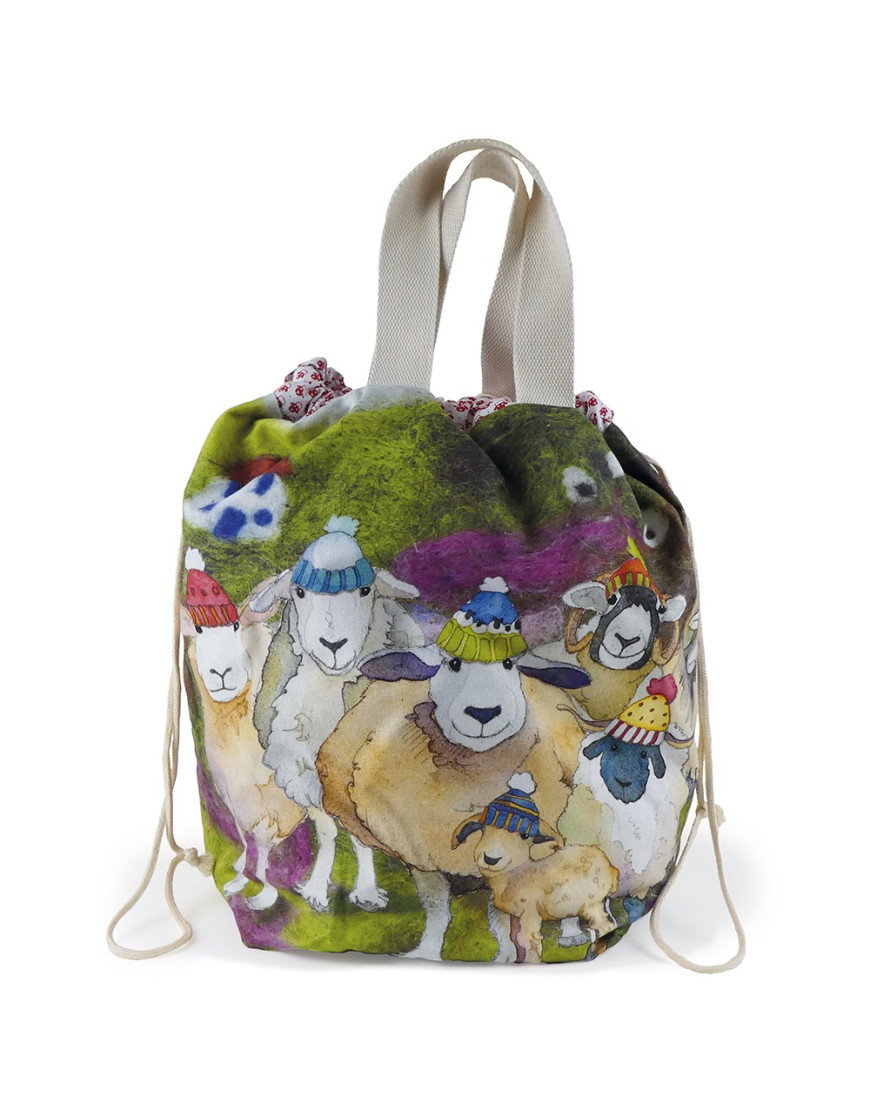 Emma Ball, Happy Sheep, Large Bucket Bag LBU06