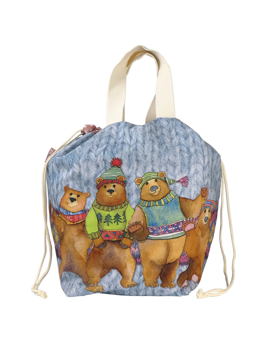 Emma Ball, Woolly Bears , Large Bucket Bag LBU08