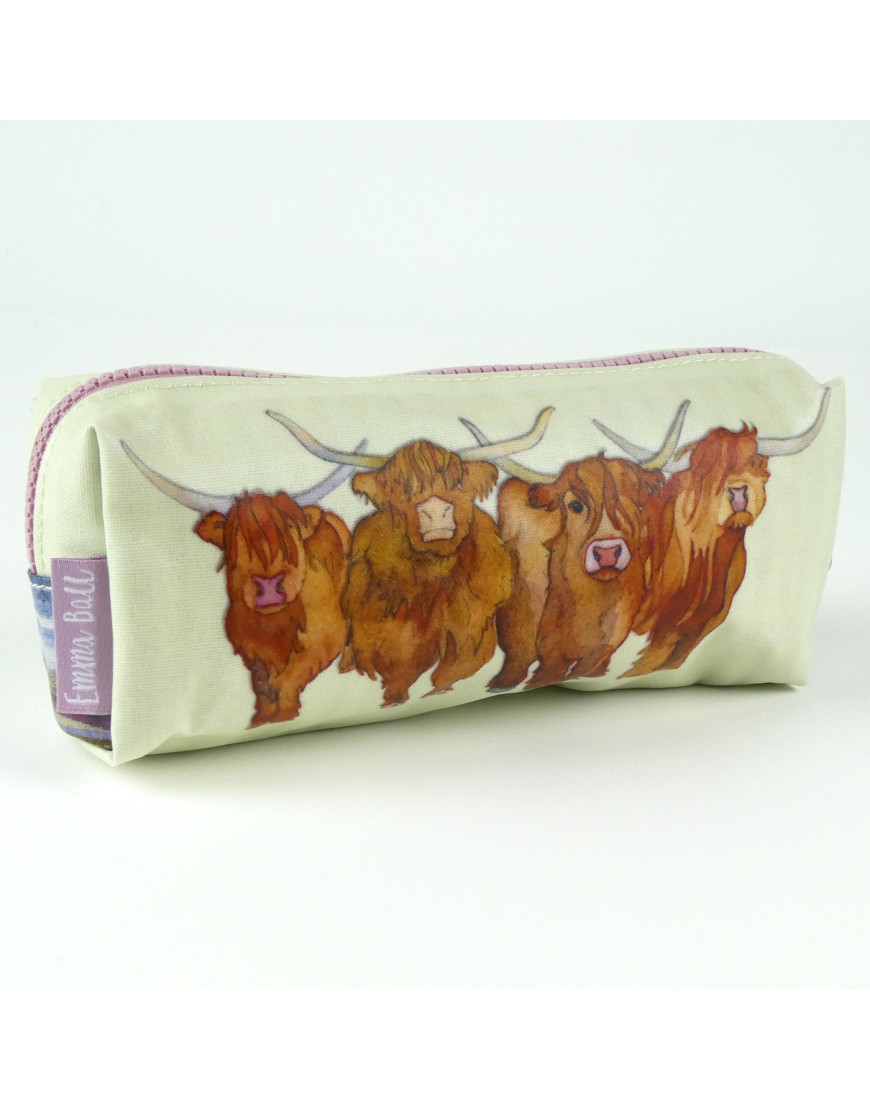 Emma Ball Highland Coos Pencil Case PC14