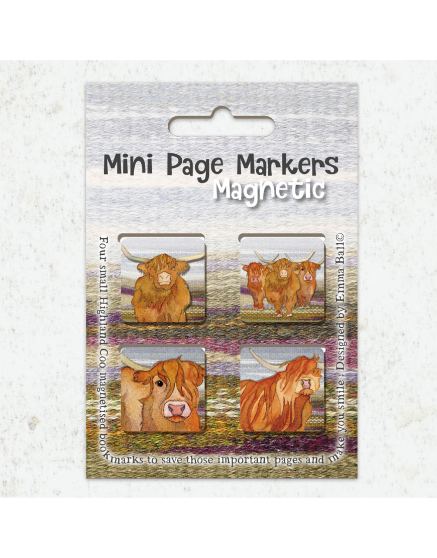 Emma Ball Highland Coos Page Markers PM10