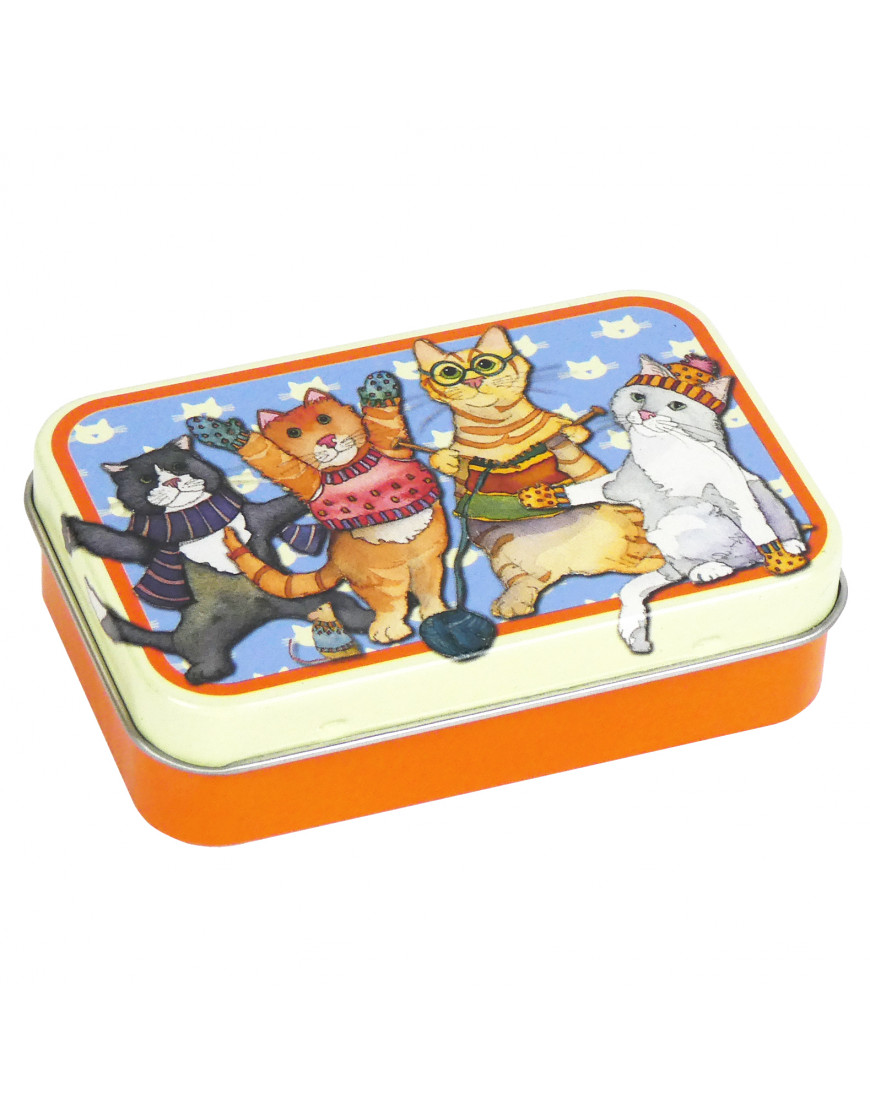Emma Ball Mini Hinged Tin Kittens in Mittens T179