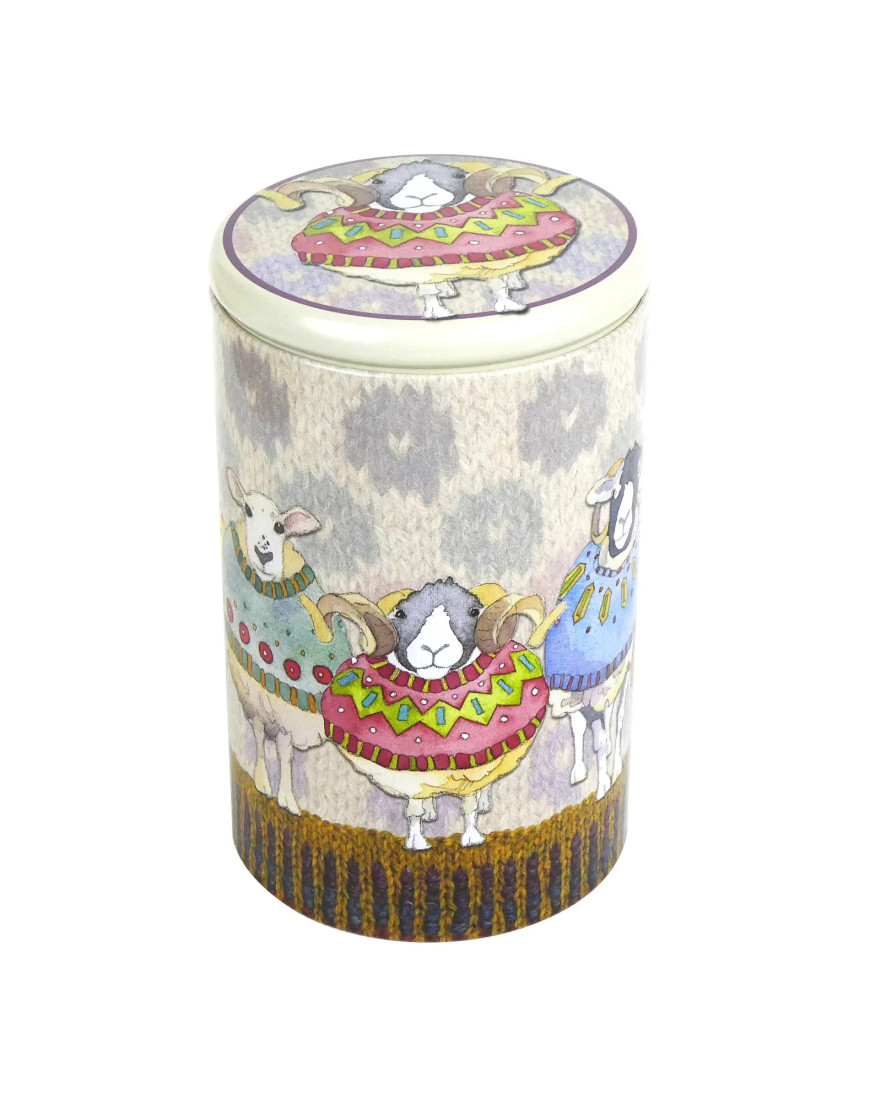 Emma Ball Long Sheep In Sweaters Tall Round Caddy T185