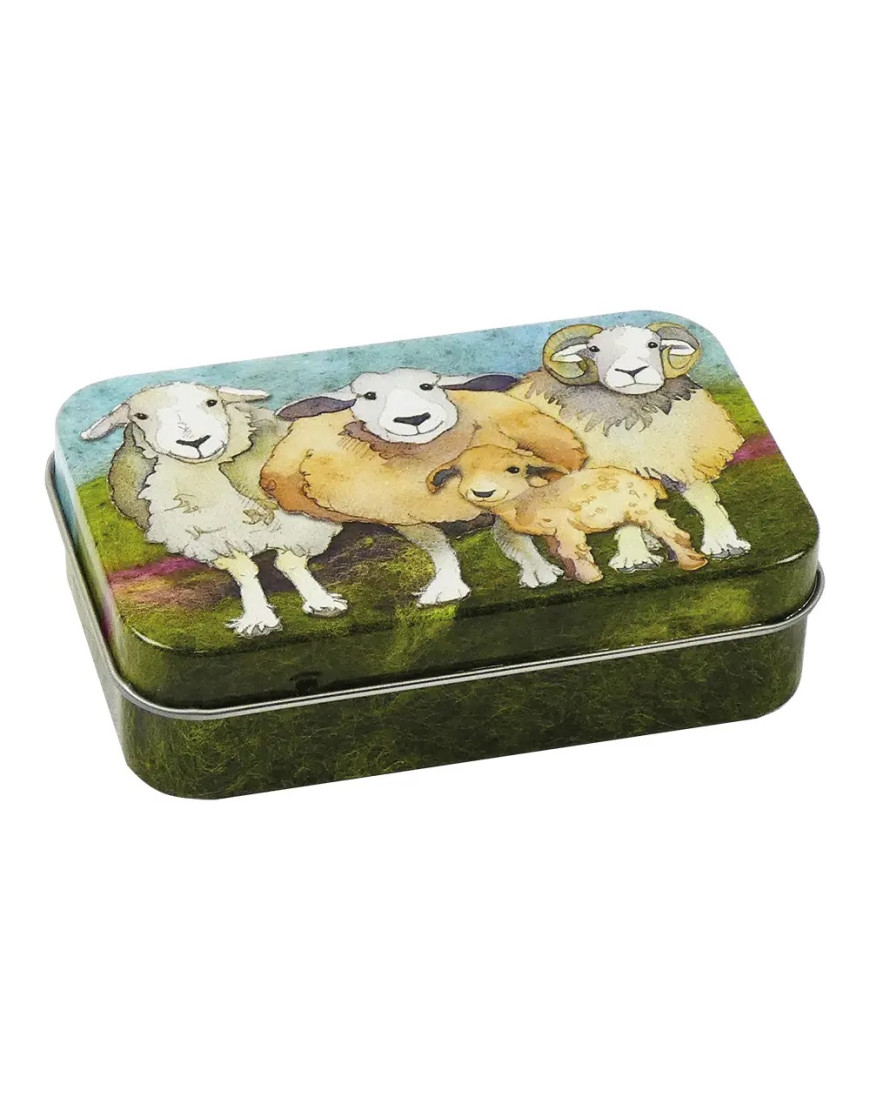 Emma Ball Mini Hinged Tin Happy Sheep 