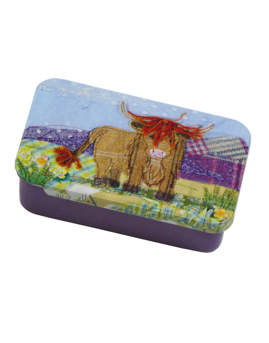 Emma Ball Pocket Tin Tweedie Cow  T119