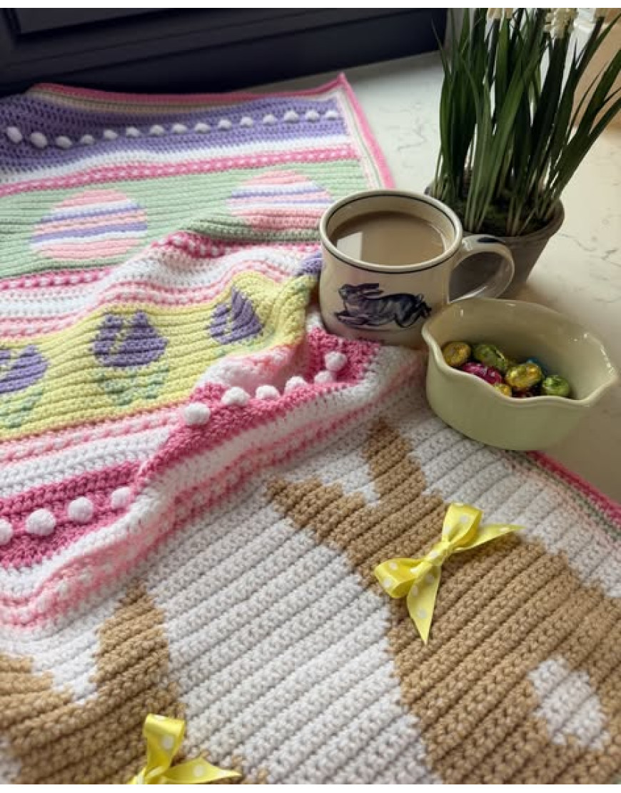 Stylecraft MAL crocheted Easter Moments Blanket